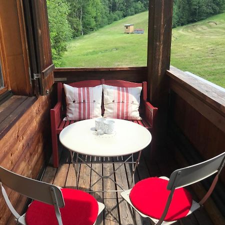 Ferienwohnung Morgentau Am Rande Der Wildnis Sibratsgfäll Exteriör bild