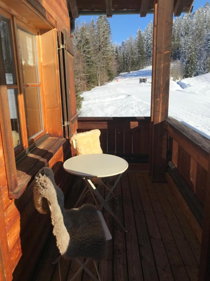 Ferienwohnung Morgentau Am Rande Der Wildnis Sibratsgfäll Exteriör bild
