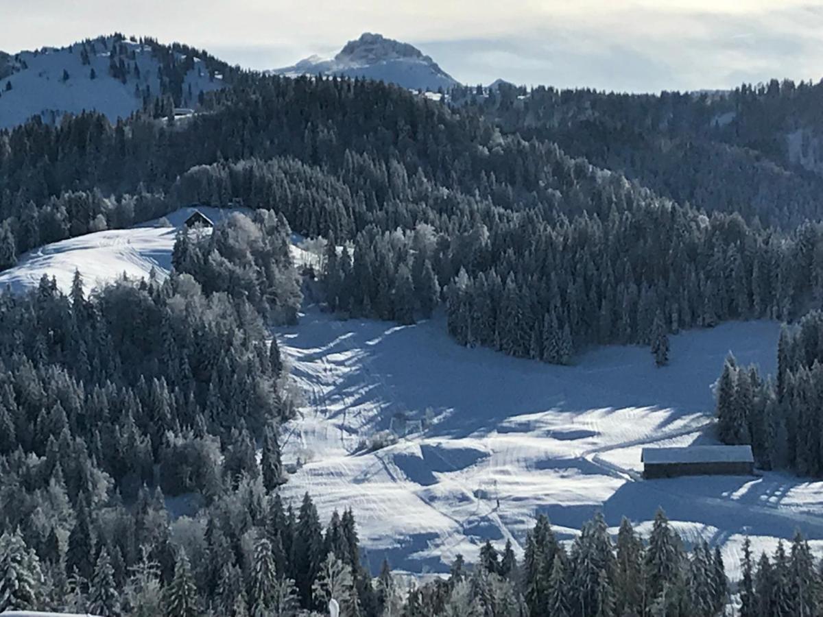Ferienwohnung Morgentau Am Rande Der Wildnis Sibratsgfäll Exteriör bild