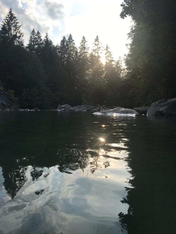 Ferienwohnung Morgentau Am Rande Der Wildnis Sibratsgfäll Exteriör bild