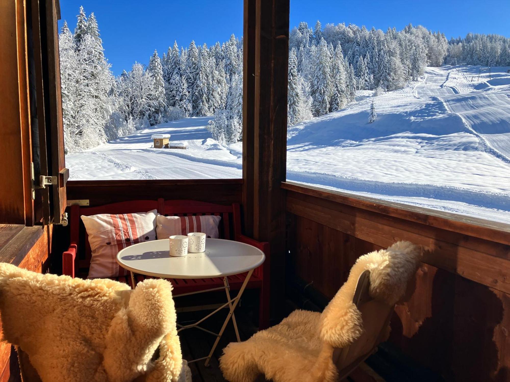 Ferienwohnung Morgentau Am Rande Der Wildnis Sibratsgfäll Exteriör bild
